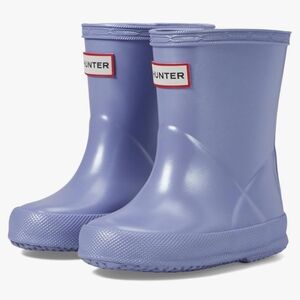 NIB Hunter Toddler First Classic Nebula Rain Boots Iridescent Purple Lavender 5